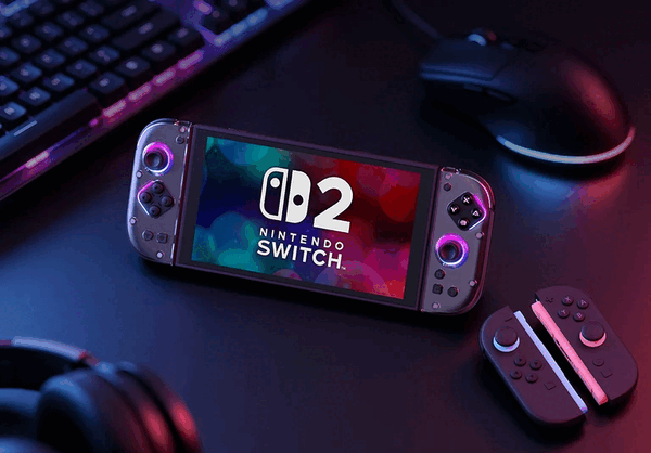 Zastępcze kontrolery Joy-Con 2 firmy Abxylute są wyposażone w podświetlenie RGB.