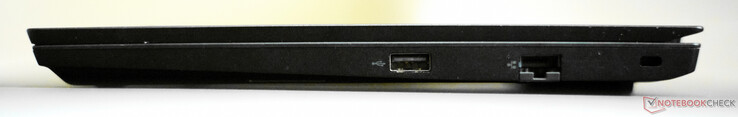 Prawo: USB-A 2.0, Gigabit RJ45, blokada Kensington