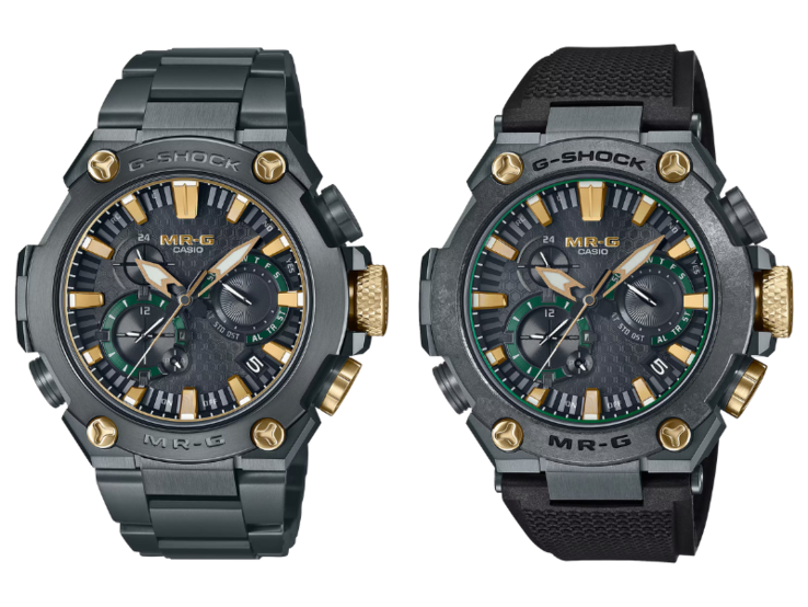 Casio G-Shock MRG-B2000BG-3A (po lewej) i MRG-B2000RG-3A (po prawej). (Źródło zdjęcia: Casio)