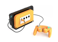 Retro Fighters BattleDock z pomarańczową płytą czołową. (Źródło zdjęcia: Retro Fighters/Kickstarter)