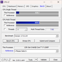 CPU-Z: Benchmark