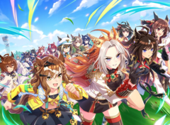 Umamusume: Pretty Derby debiutuje na Steam z pełną obsługą języka angielskiego: interfejsem, lektorami i napisami. Na zdjęciu stylizowany zrzut ekranu z gry. (Źródło obrazu: Cygames, Inc.)
