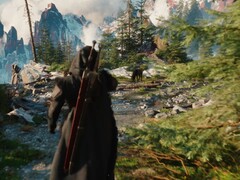 Demo techniczne Wiedźmina 4 uruchomione na PS5 z ray tracingiem przy 60 FPS. (Źródło obrazu: Unreal Engine na YouTube, zrzut ekranu)