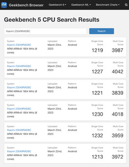 (Źródło obrazu: Geekbench)