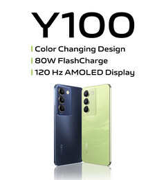Vivo powróciło do swojego zmieniającego kolor designu wraz z wydaniem Y100 4G. (Źródło zdjęcia: Vivo)