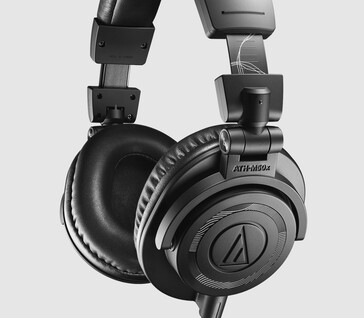 Słuchawki Audio-Technica ATH-M50x ENSO są identyczne jak M50x, ale mają całkowicie czarny design z falami dźwiękowymi i grawerami inspirowanymi Zen. (Źródło zdjęcia: Audio-Technica)