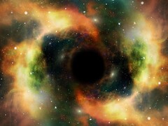 Artystyczna ilustracja czarnej dziury. (Źródło obrazu: geralt - Pixabay)