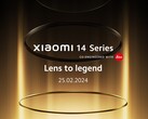 Seria Xiaomi 14 zadebiutuje na całym świecie 25 lutego. (Źródło: Xiaomi)