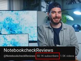 Kanał YouTube Notebookcheck przekroczył niedawno 50 tysięcy subskrybentów. (Źródło obrazu: NotebookcheckReviews na YouTube)