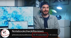 Kanał YouTube Notebookcheck przekroczył niedawno 50 tysięcy subskrybentów. (Źródło obrazu: NotebookcheckReviews na YouTube)