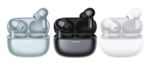 Redmi Buds 8 Pro są dostępne w trzech kolorach.