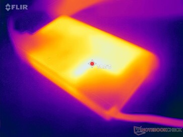 Zasilacz AC może osiągnąć temperaturę do 40 C podczas pracy z wymagającymi obciążeniami