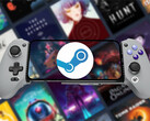 GameHub v5.2 jest już dostępny do pobrania. Na zdjęciu: telefon Android z uruchomionym Steam. (Źródło zdjęcia: Steam i GameSir - edytowane)
