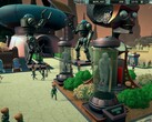 Interfejs trybu „Sandbox” aplikacji Mars Attracts przedstawiający funkcje zarządzania parkiem.