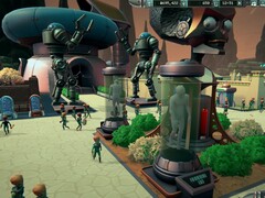 Interfejs trybu „Sandbox” aplikacji Mars Attracts przedstawiający funkcje zarządzania parkiem.