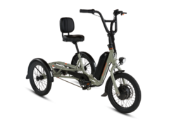 Elektryczny rower trójkołowy RadTrike 1 może obsługiwać obciążenia do 415 funtów (~188 kg). (Źródło obrazu: Rad Power Bikes)