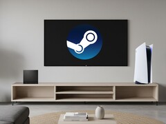 Steam Machine i PS5 widziane w salonie