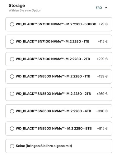 Ceny dysków SSD Frameworks do wczoraj