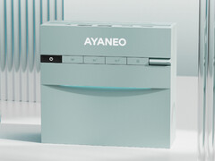 Ayaneo ozdabia AM03 dwoma obszarami oświetlenia, a także przyciskami zamontowanymi na górze i pewnego rodzaju tarczą. (Źródło zdjęcia: Ayaneo)