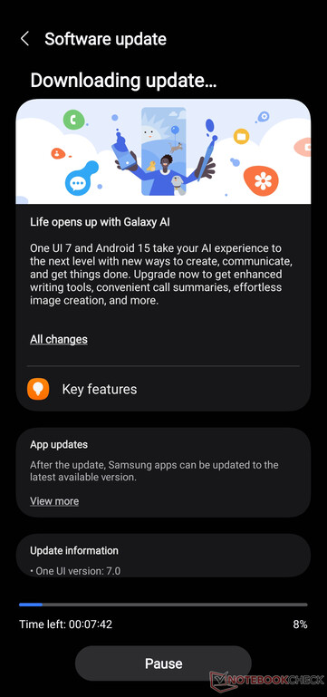 One UI 7 zawiera ogromną listę zmian. (Źródło obrazu: Notebookcheck)