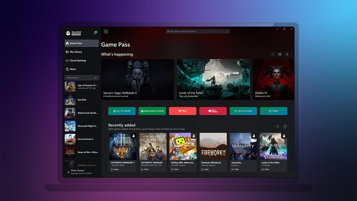 Nowy interfejs użytkownika aplikacji Xbox na PC (zdjęcie od Xbox)
