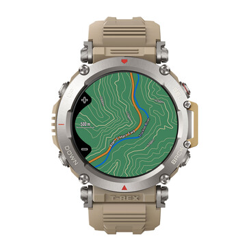 Funkcja map konturowych Amazfit. (Źródło obrazu: Amazfit)
