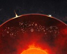 Artystyczna ilustracja grudek w płaszczu Marsa (źródło obrazu: NASA i JPL-Caltech; przycięte)