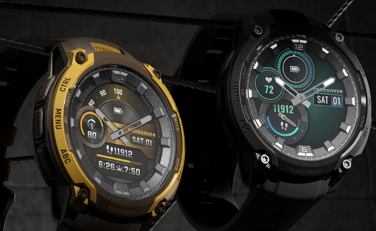 Instinct Crossover AMOLED jest sprzedawany w dwóch kolorach, ale tylko jako 46 mm smartwatch. (Źródło zdjęcia: Garmin)