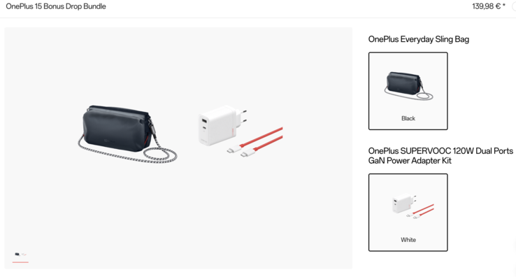 Zestaw OnePlus 15 Bonus Drop. (Źródło zdjęcia: OnePlus Niemcy)