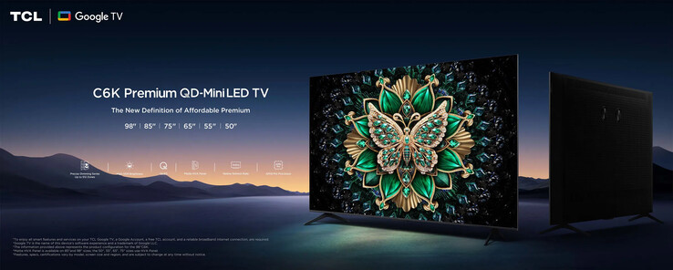 Telewizor TCL C6K, C61K lub C69K QD-MiniLED (źródło obrazu: TCL)