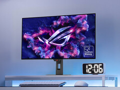 Pierwszy monitor do gier WOLED 540 Hz firmy Asus będzie miał błyszczącą powłokę TrueBlack, tak jak przedstawiony tutaj ROG Strix OLED XG32UCWMG. (Źródło zdjęcia: Asus)