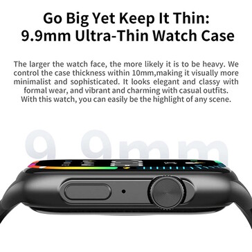 Smartwatch Lenovo jest dość cienki