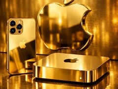 Produkty „ Apple ” pokryte złotem, które zapowiadają przyszłe podwyżki cen na stronie Apple.