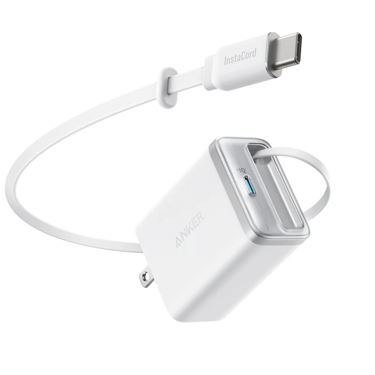 Ładowarka Anker Nano (35 W, wbudowany zwijany kabel USB-C). (Źródło zdjęcia: Anker)