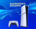 Baner promujący wyłączność na PlayStation przedstawiający konsolę PS5