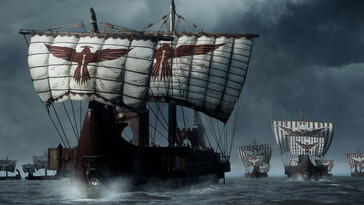 Zdjęcie przedstawiające statki w grze „Ryse: Son of Rome”.