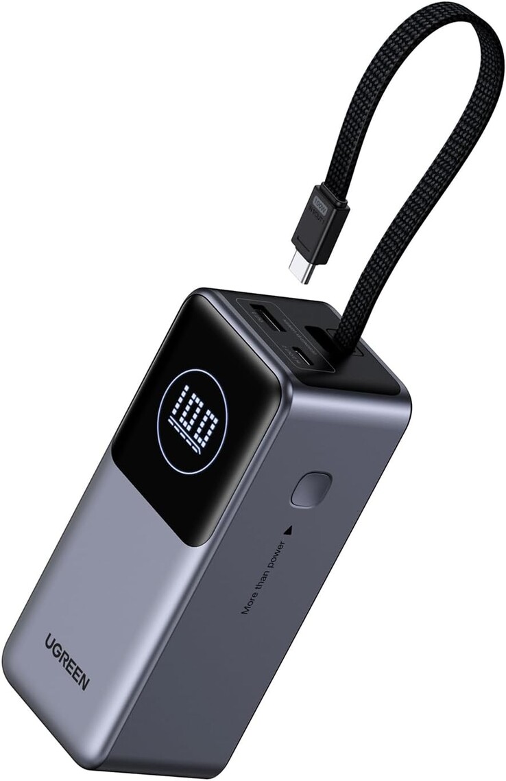 Power bank Ugreen Nexode 20000mAh 130W ze zintegrowanym kablem USB-C. (Źródło zdjęcia: Ugreen)