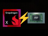 Podstawowy Snapdragon X wymienia ciosy z Ryzenem 7 8840U w wielordzeniowym Geekbench 6. (Źródło zdjęcia: AMD, Qualcomm, edytowane)