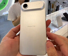 atrapa iPhone&#039;a 17 Air pokazana w chińskim sklepie Apple uwiarygadnia wcześniejszy wyciek projektu. (Źródło zdjęcia: Majin Bu na X)