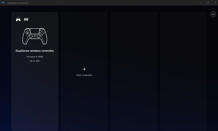 Model RH-5189 bez problemu rejestruje się w aplikacji Sony „PlayStation Accessories” dla systemu Windows.