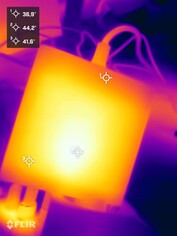 Zasilacz podczas testu warunków skrajnych