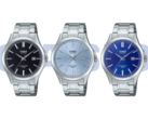 Od lewej do prawej (na zdjęciu): Casio MTS-115D-1AV, MTS-115D-2A2V oraz MTS-115D-2A1V. Istnieją jeszcze dwa modele, które nie zostały uwzględnione na tym zdjęciu. (Źródło zdjęcia: Casio - edytowane)