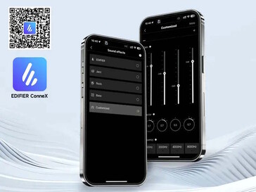 Słuchawkami można zarządzać za pomocą dołączonej aplikacji