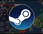 Obraz przedstawiający logo Steam i grę Age of History 3, teraz o 80% taniej na Steam.