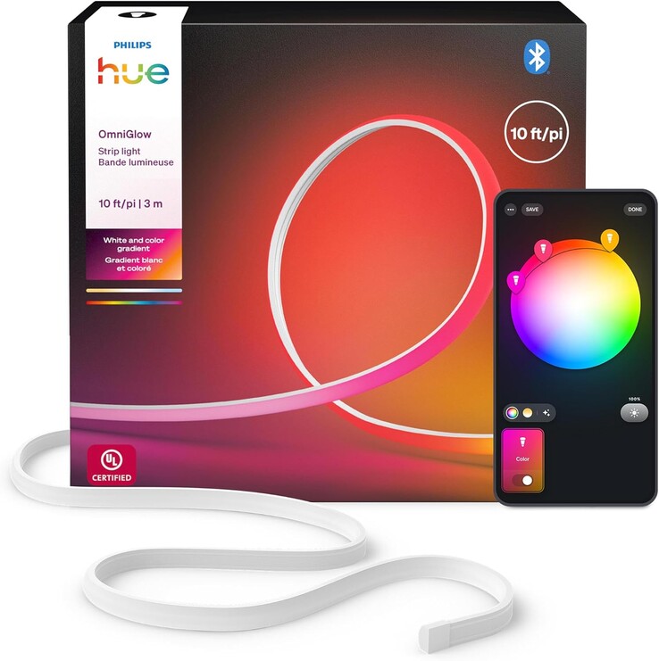 Taśma oświetleniowa Philips Hue OmniGlow o długości 10 stóp (3 m). (Źródło obrazu: Philips Hue)