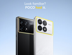 Poco podkreśla, że miało telefony z rozciągniętymi paskami aparatu z tyłu, zanim Apple wprowadził na rynek telefony iPhone 17 Pro. Na zdjęciu: tył F6 Pro. (Źródło zdjęcia: Poco)