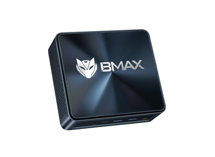 Mini PC Bmax MaxMini B12 Power ma niebieską obudowę.