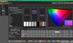 ColorChecker przed kalibracją (P3)