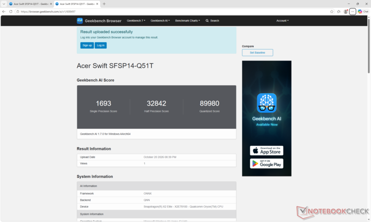 GeekBench AI 1.7 wykorzystujący backend QNN osiąga wyższą wydajność w obliczeniach skwantyzowanych niż obecne rozwiązania AMD Zen 5 i Intel Panther Lake