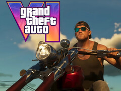 Baner GTA 6 przedstawiający Jasona na motocyklu (źródło obrazu: zrzut ekranu, Rockstar Games YouTube z poprawkami)